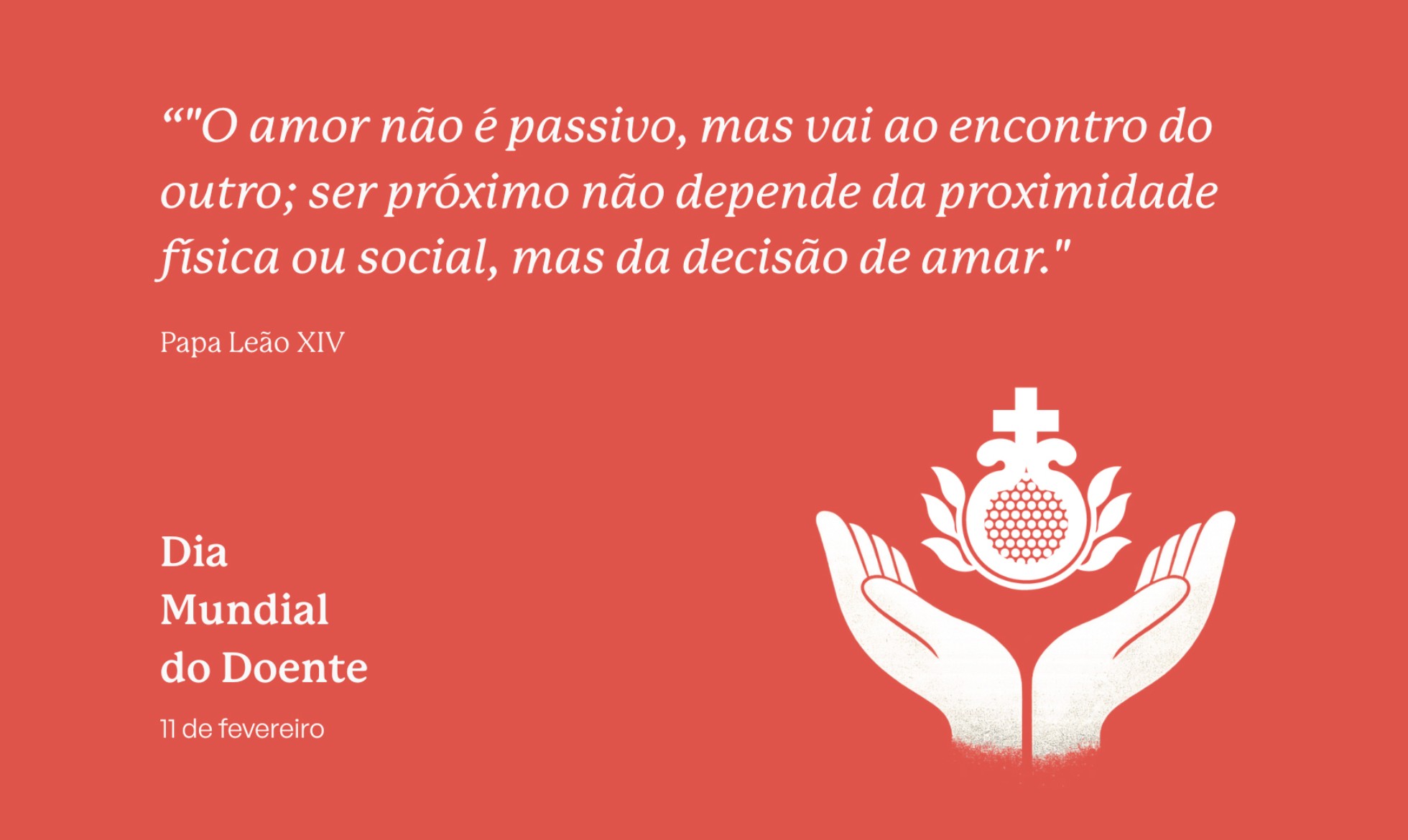 O nosso compromisso de cuidar com Hospitalidade no Dia Mundial do Doente